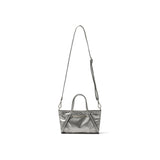 BOLSO TOTE MINI REVESTIMIENTO EN PLATA OSCURO