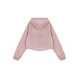 MATIN CROP HOODY COATING JUMPER IN PINK