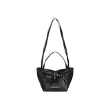 GLOSSY TWO WAY MINI BAG IN BLACK