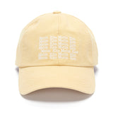 LETTERING BALL CAP IN YELLOW