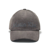 MATIN CORDUROY BALL CAP IN CHARCOAL