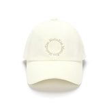 MACARON LOGO BALL CAP IN CREAM