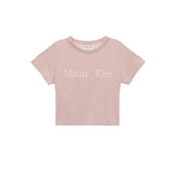 LOGO CROP TOP IN PINK