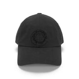 APPLIQUE CIRCLE LOGO BALL CAP IN CHARCOAL