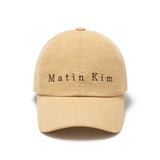 MATIN COTTON WASHED BALL CAP IN BEIGE