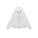 LIGHT HOODY WINDBREAKER FOR WOMEN IN WHITE