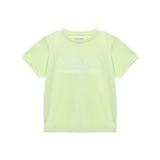 MATIN HERITAGE LOGO CROP TOP IN LIME