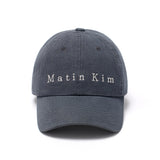 MATIN COTTON WASHED BALL CAP IN CHARCOAL