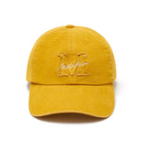 MATIN CURSIVE BALL CAP IN MUSTARD