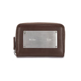 VINTAGE COMPACT WALLET IN BROWN