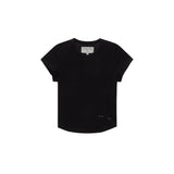 SLIM LINE HALF TOP IN BLACK