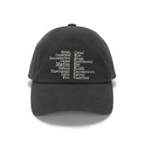 GORRA CON LETRAS KEYWORD EN CARBÓN