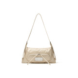 TWO WAY STRAP SQUARE MINI BAG IN BEIGE