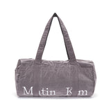 LOGO SPORTY DUFFEL BAG IN GREY