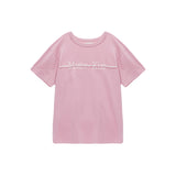 CUTTED LOGO LAYERED TOP IN PINK