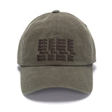 LETTERING BALL CAP IN KHAKI