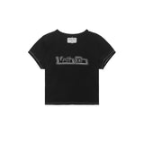 MATIN SHADE LOGO CROP TOP IN BLACK