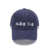 LOGO SCRAP BALL CAP IN NAVY