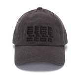 LETTERING BALL CAP IN CHARCOAL