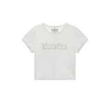 MATIN SHADE LOGO CROP TOP IN WHITE