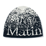 MATIN SPORTY JACQUARD BEANIE IN BLACK