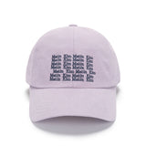 LETTERING BALL CAP IN LILAC