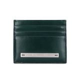 SLIM METAL CARD HOLDER IN DARK GREEN