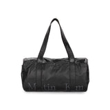 GLOSSY LOGO SPORTY DUFFEL BAG IN BLACK