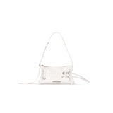 DOUBLE BELTED STRAP MINI BAG IN IVORY