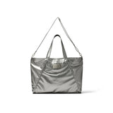 BOLSO TOTE GRANDE RECUBRIMIENTO EN PLATA OSCURO