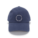 APPLIQUE CIRCLE LOGO BALL CAP IN BLUE