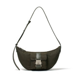 BOLSO HOBO CON HEBILLA EN CAQUI