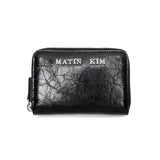 GLOSSY COMPACT WALLET IN BLACK