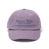 MATIN HERITAGE FLAT BRIM CAP IN PURPLE